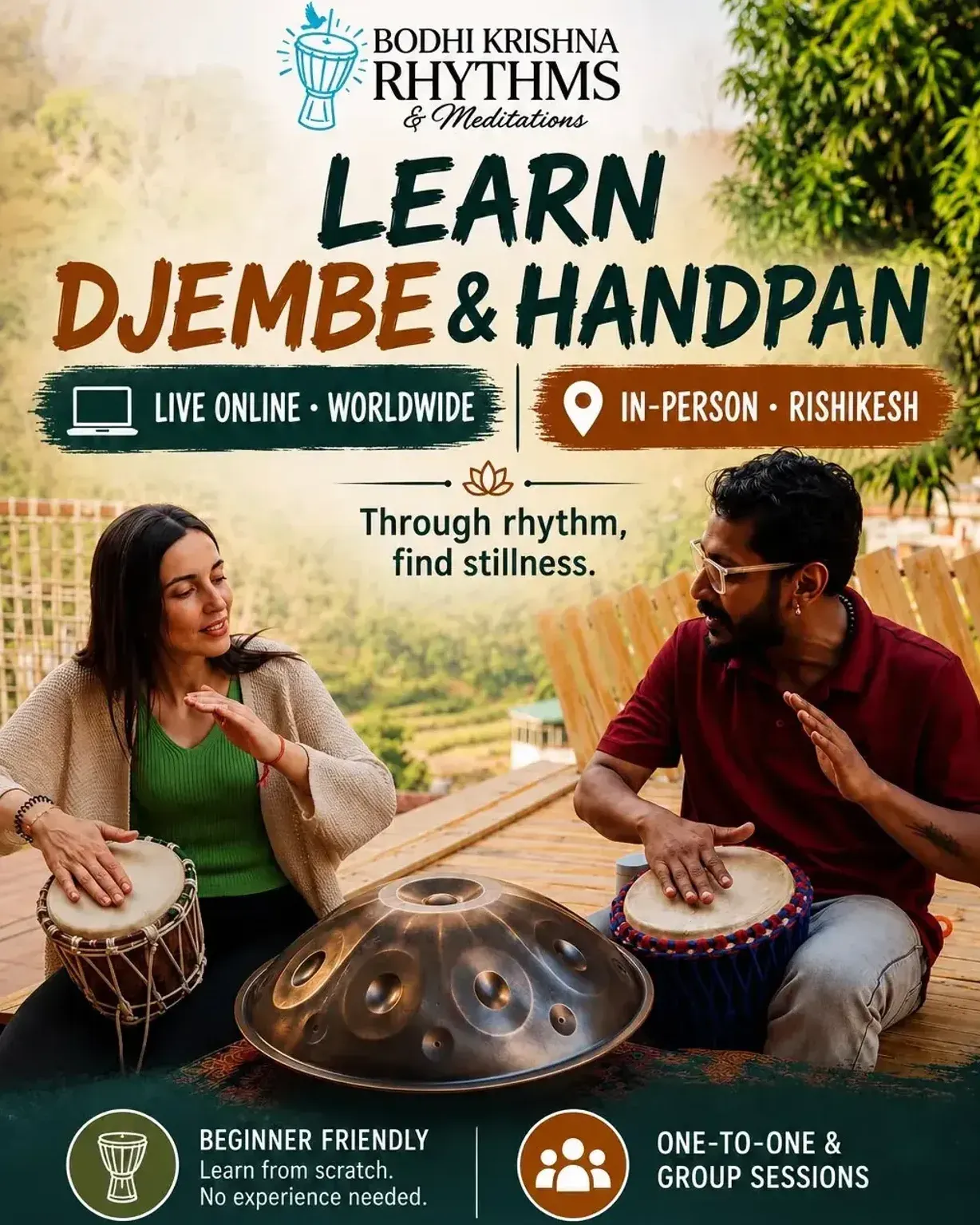 Djembe and Handpan Lessons