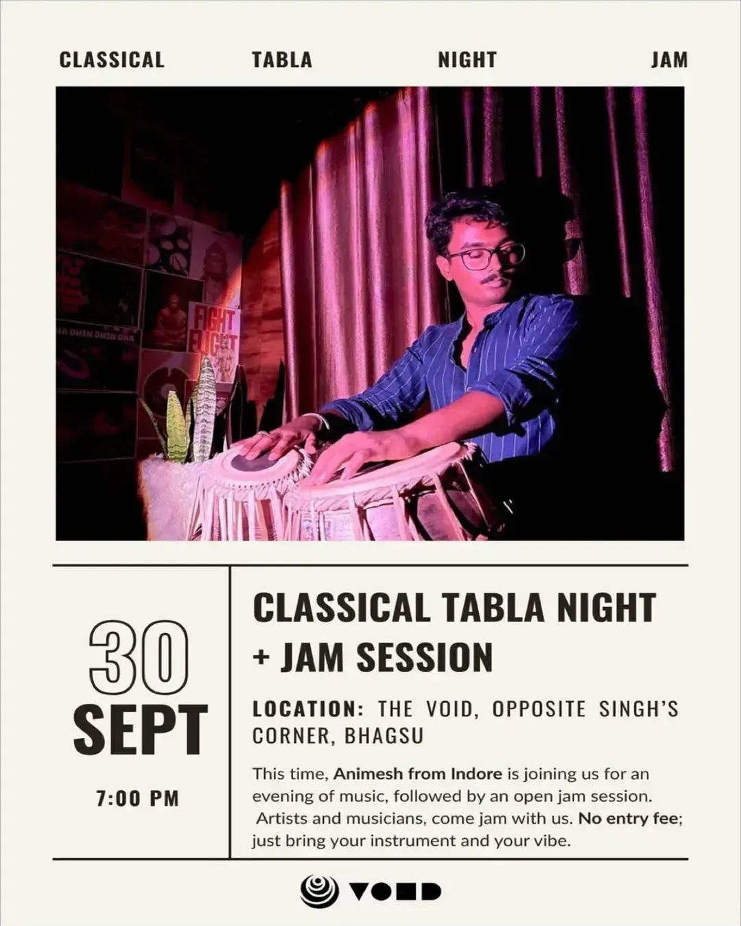 Classical Tabla Night + Jam Session