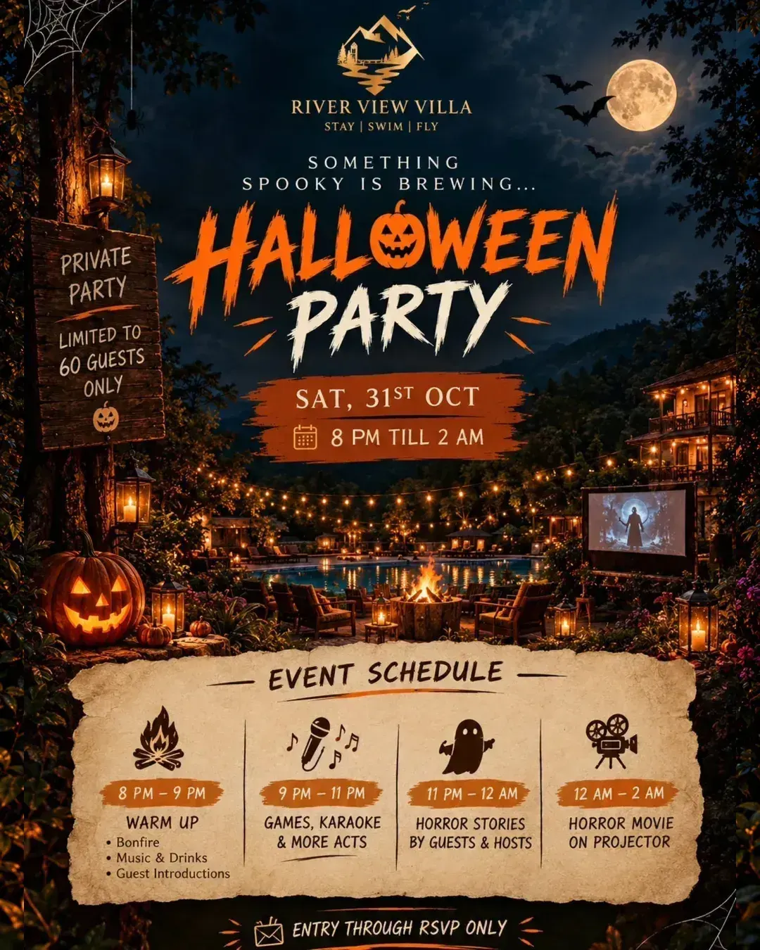 Halloween Party at River View Villa
