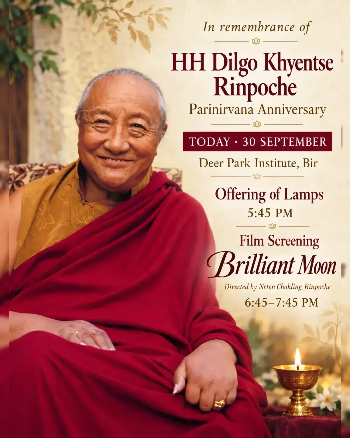 HH Dilgo Khyentse Rinpoche Parinirvana Anniversary
