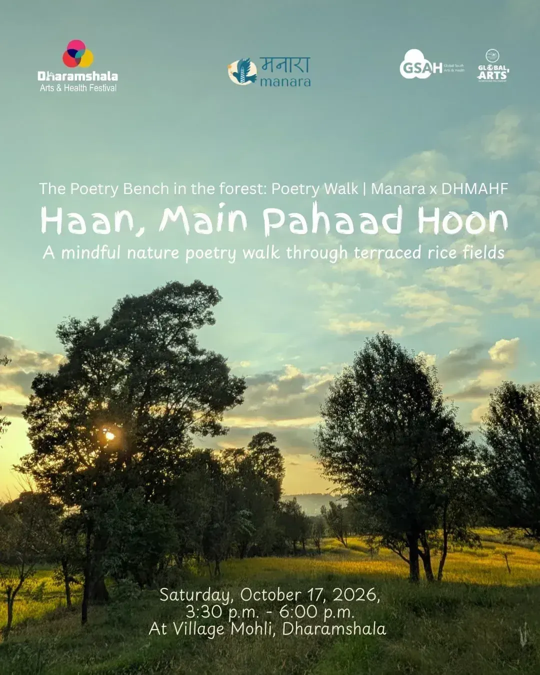 Poetic Nature Walk by The Poetry Bench | DAHF x Manara