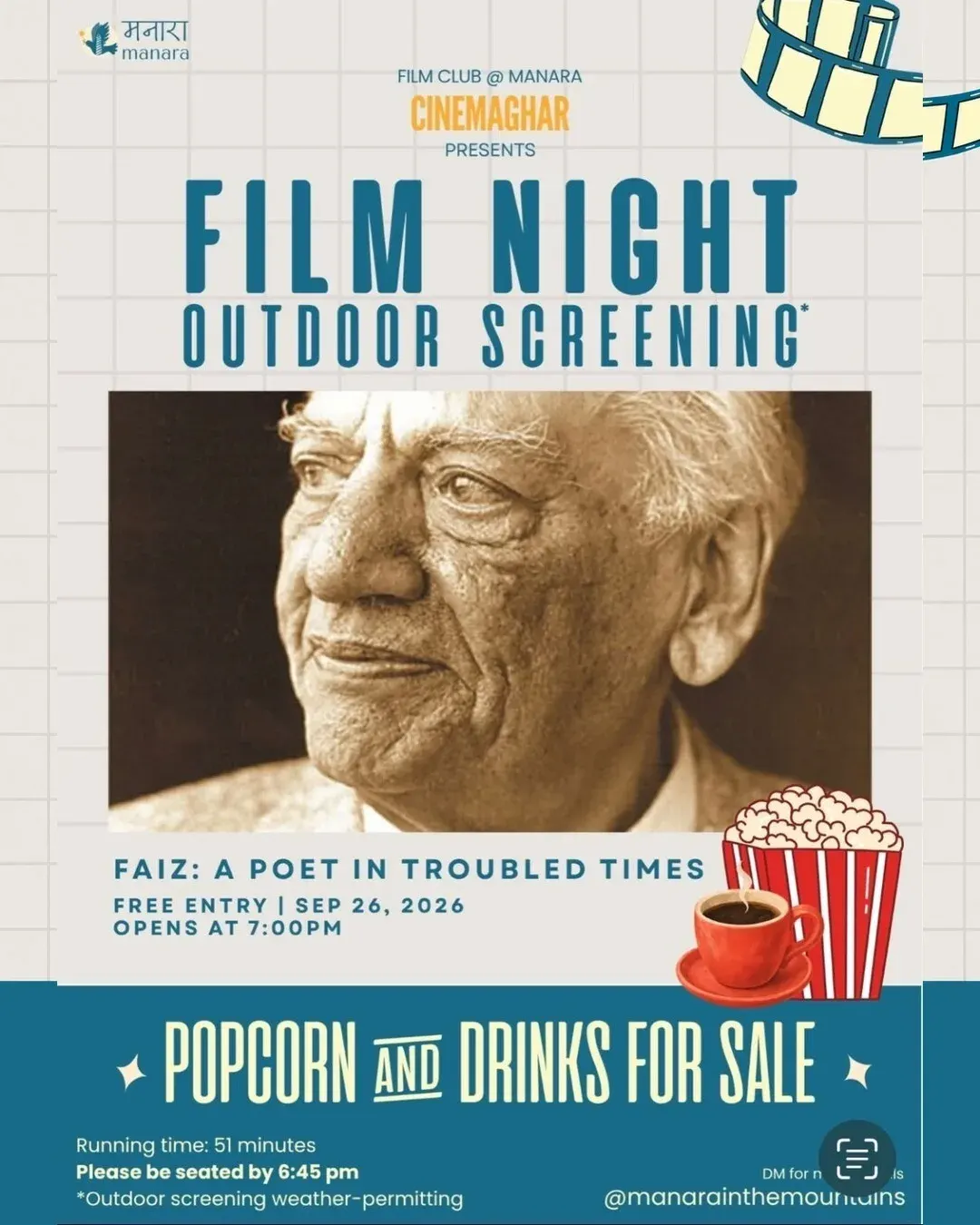 Film Night Outdoor Screening: Faiz: A Poet in Troubled Times