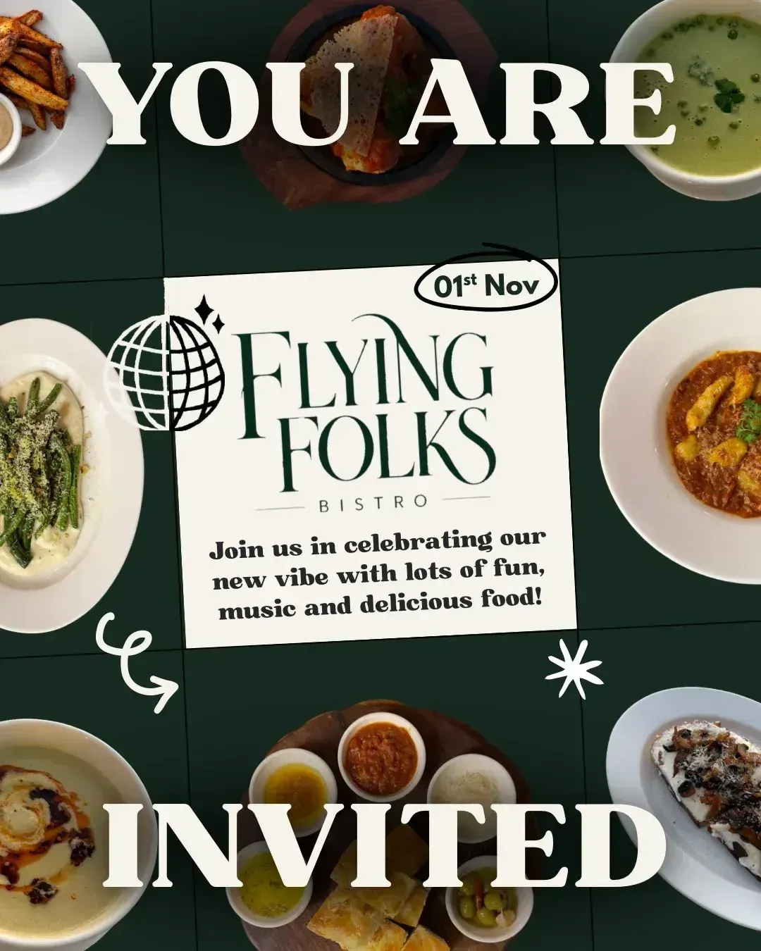 Flying Folks Bistro Launch Celebration