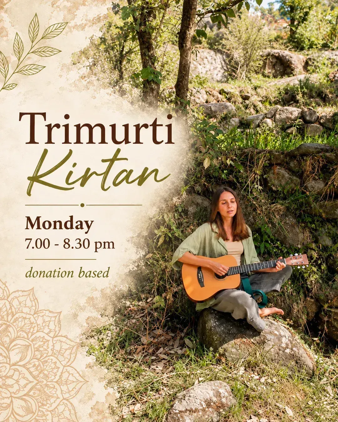 Kirtan at Trimurti Garden